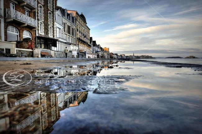 Réflection sur le Sillon - Saint Malo - Photographie Photographies d'art en édition limitée Galerie Sébastien Luce