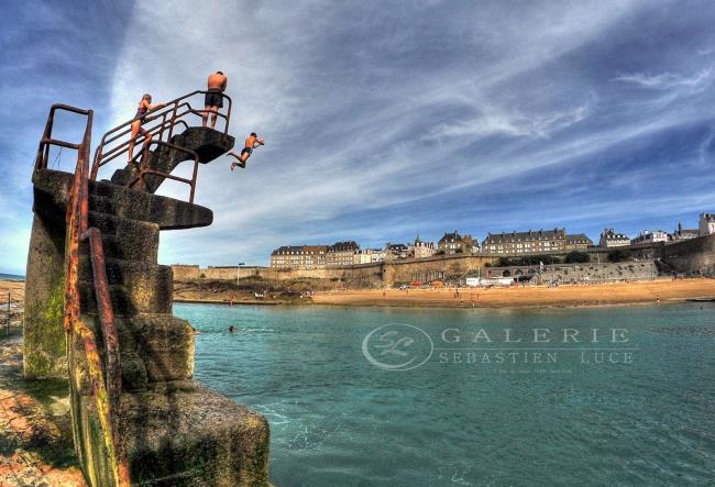 Le Grand Plongeon - Saint Malo - Photographie Photographies par thématiques Galerie Sébastien Luce