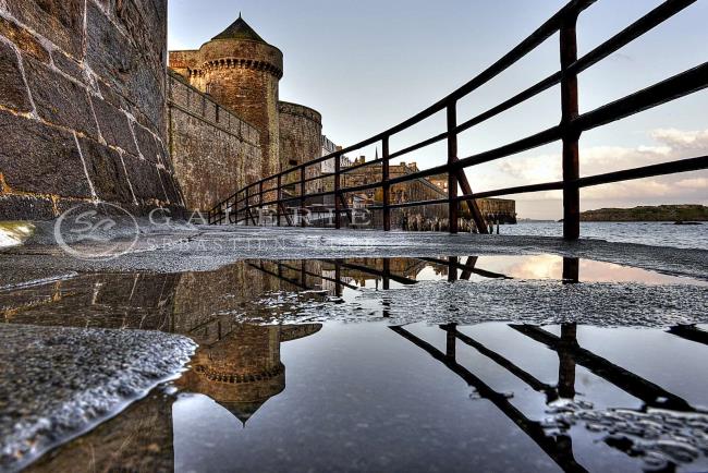 Reflets de la Forteresse - St Malo - Photographie Photographies par thématiques Galerie Sébastien Luce