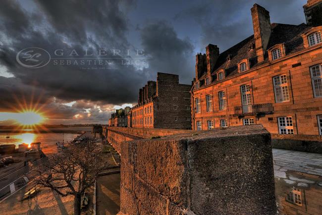 Saint Malo - Sunset  - Photographie Photographies par thématiques Galerie Sébastien Luce
