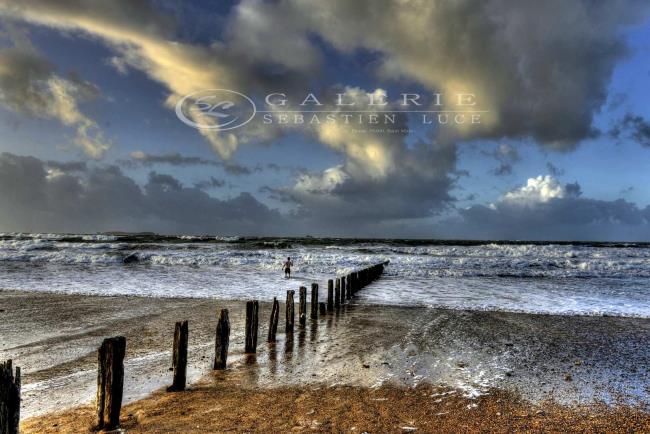 L´ Homme et la mer - Saint Malo - Photographie Photographies par thématiques Galerie Sébastien Luce