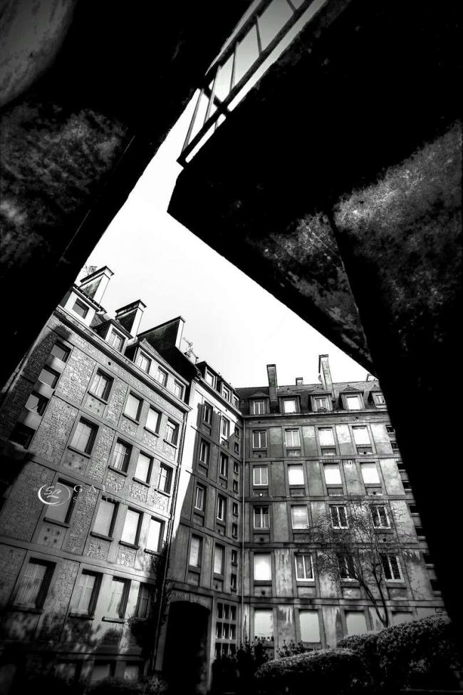 encadrement urbain - saint malo - Photographie Photographies par thématiques Galerie Sébastien Luce