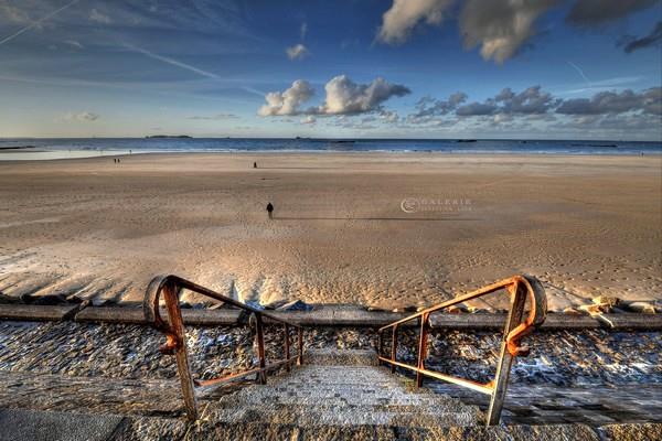 Descente mer - saint malo - Photographie Photographies d'art en édition limitée Galerie Sébastien Luce