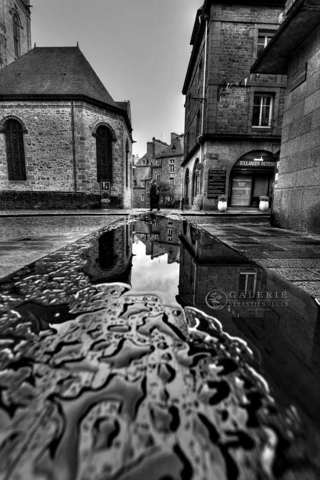 Marcher sur l eau - St Malo - Photographie Photographies d'art en édition limitée Galerie Sébastien Luce