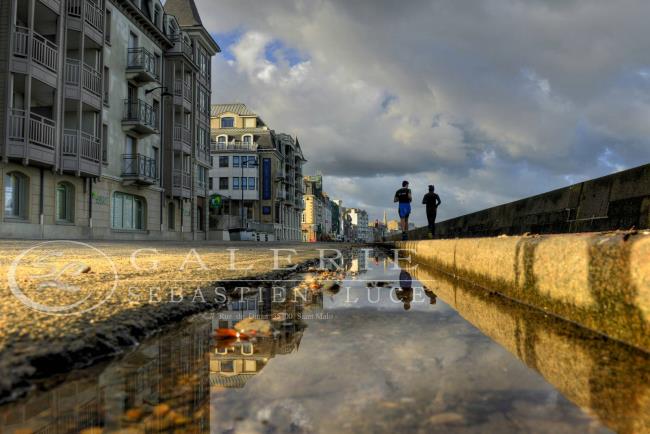 Courir à Saint Malo - Photographie Photographies d'art en édition limitée Galerie Sébastien Luce