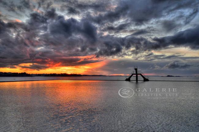 Embrasement du ciel - Saint Malo  - Photographie Photographies d'art en édition limitée Galerie Sébastien Luce