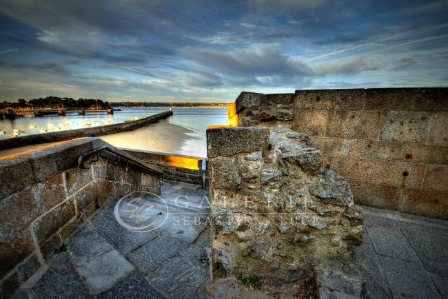 Escalier sur Mer - St Malo - Photographie Photographies par thématiques Galerie Sébastien Luce