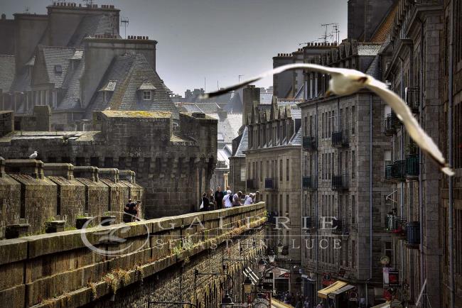  Survol des remparts - St Malo - Photographie Photographies par thématiques Galerie Sébastien Luce