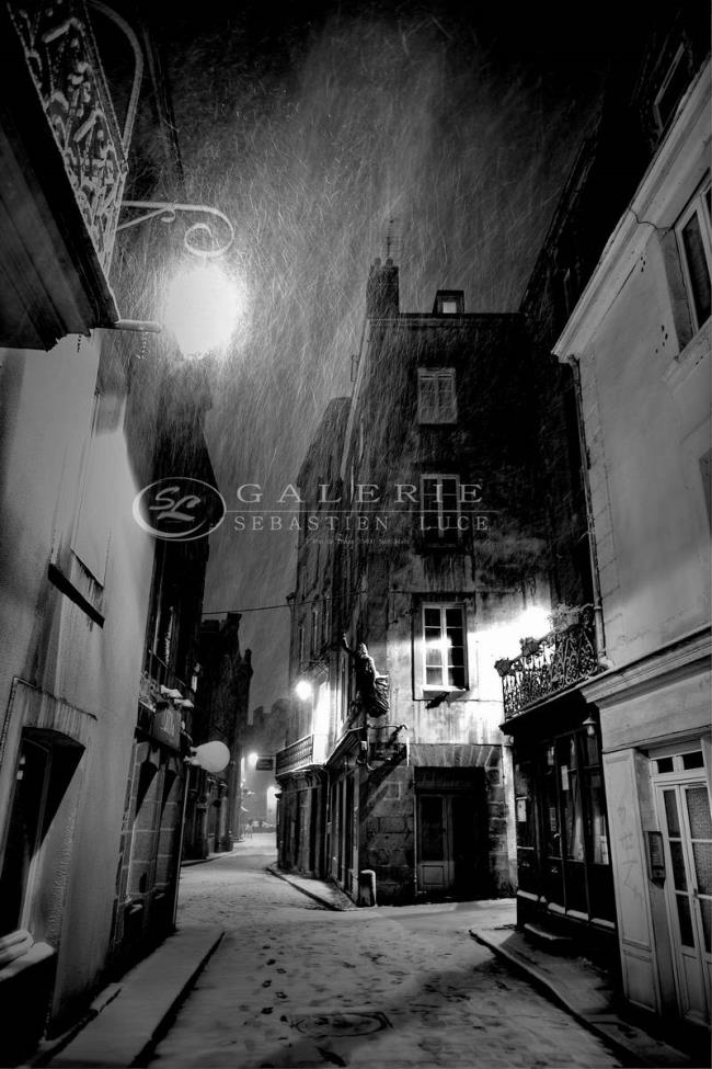 Ambiance d´hiver - Saint Malo  - Photographie Photographies d'art en édition limitée Galerie Sébastien Luce