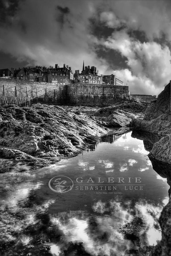 Miroir de sel - Saint Malo - Photographie Photographies par thématiques Galerie Sébastien Luce
