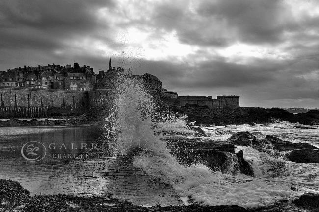 Eruption Maritime - St Malo  - Photographie Photographies par thématiques Galerie Sébastien Luce