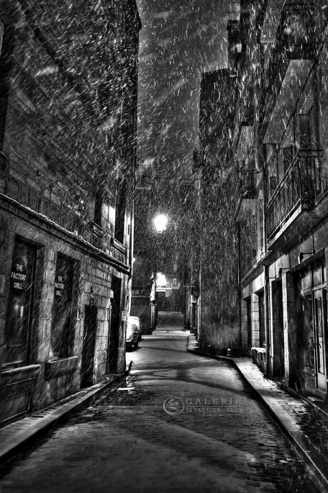 Tombe la Neige - Saint Malo - Photographie Photographies par thématiques Galerie Sébastien Luce