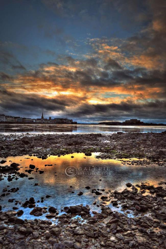 Sunset Mirror - Saint Malo - Photographie Photographies d'art en édition limitée Galerie Sébastien Luce