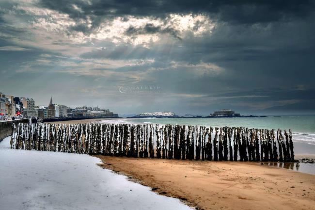 paysage hivernal - saint malo - Photographie Photographies d'art en édition limitée Galerie Sébastien Luce