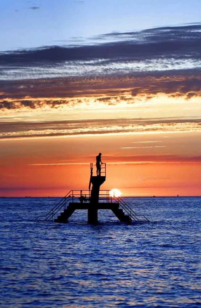 rencontre avec le soleil - Saint Malo - Photographie Photographies d'art en édition limitée Galerie Sébastien Luce