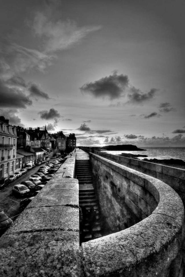 croissant de granit - saint malo - Photographie Photographies par thématiques Galerie Sébastien Luce